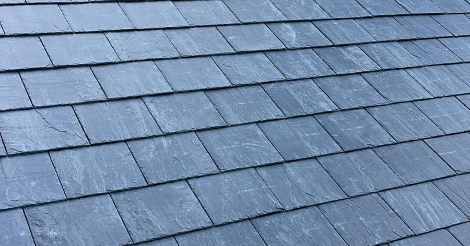 Close-up of quality slate roofing